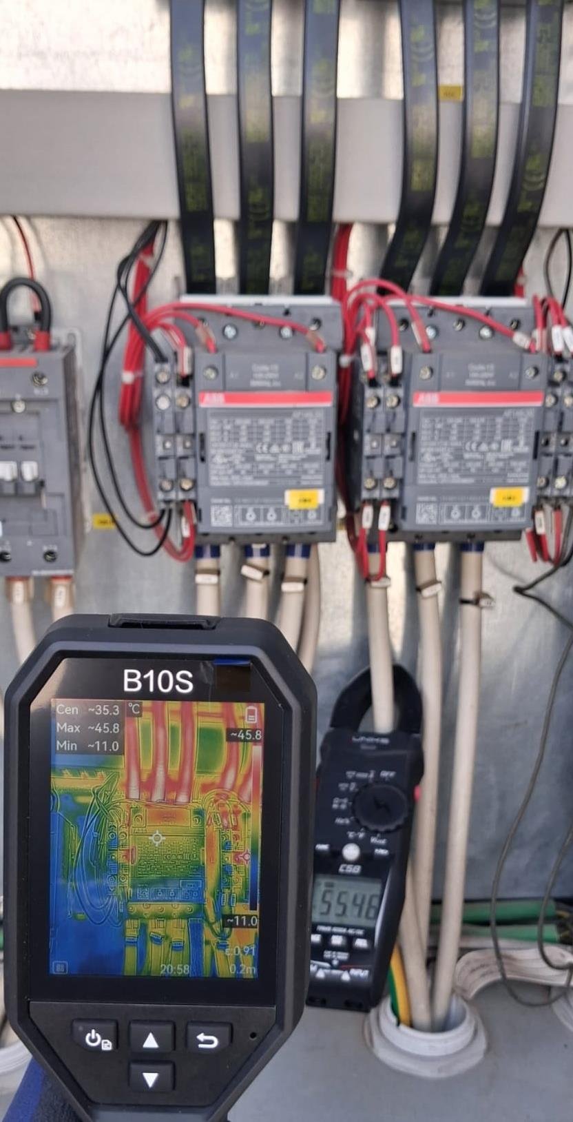 Inspección termográfica de tableros eléctricos y contactores
